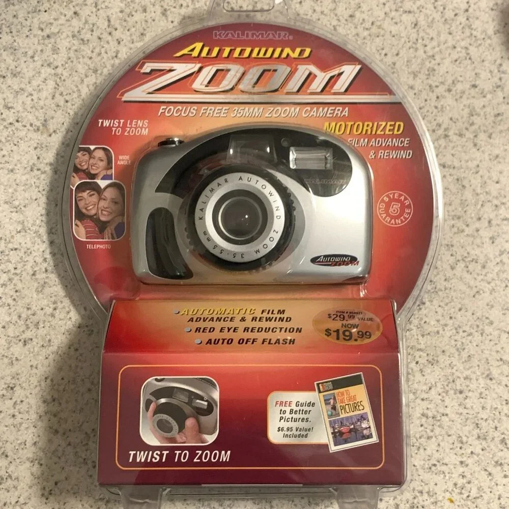 Kalimar Autowind Zoom Point and Shoot 35mm Film Camera from 1990s